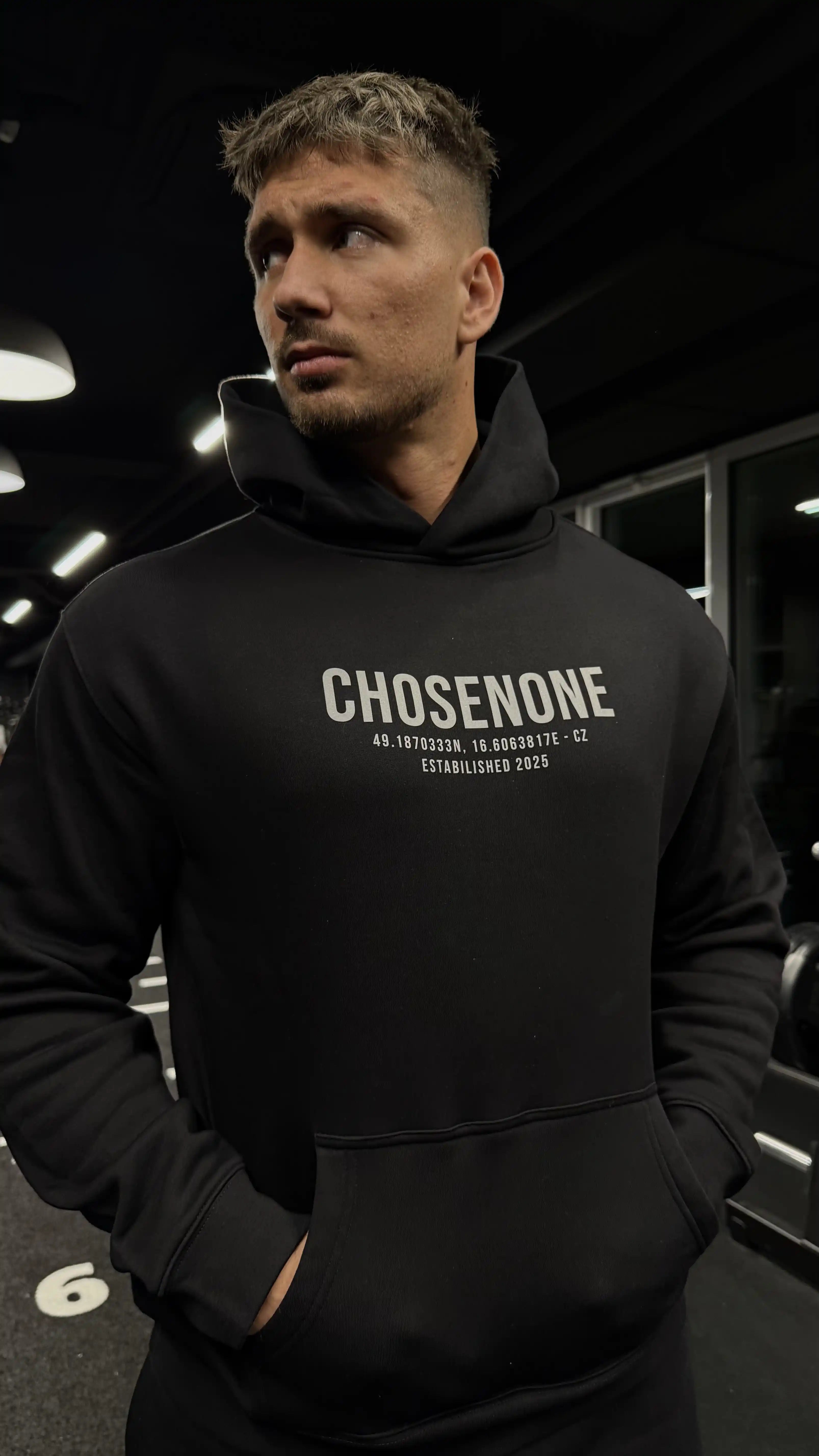 COZY Hoodie Black/Silver reflex (M)