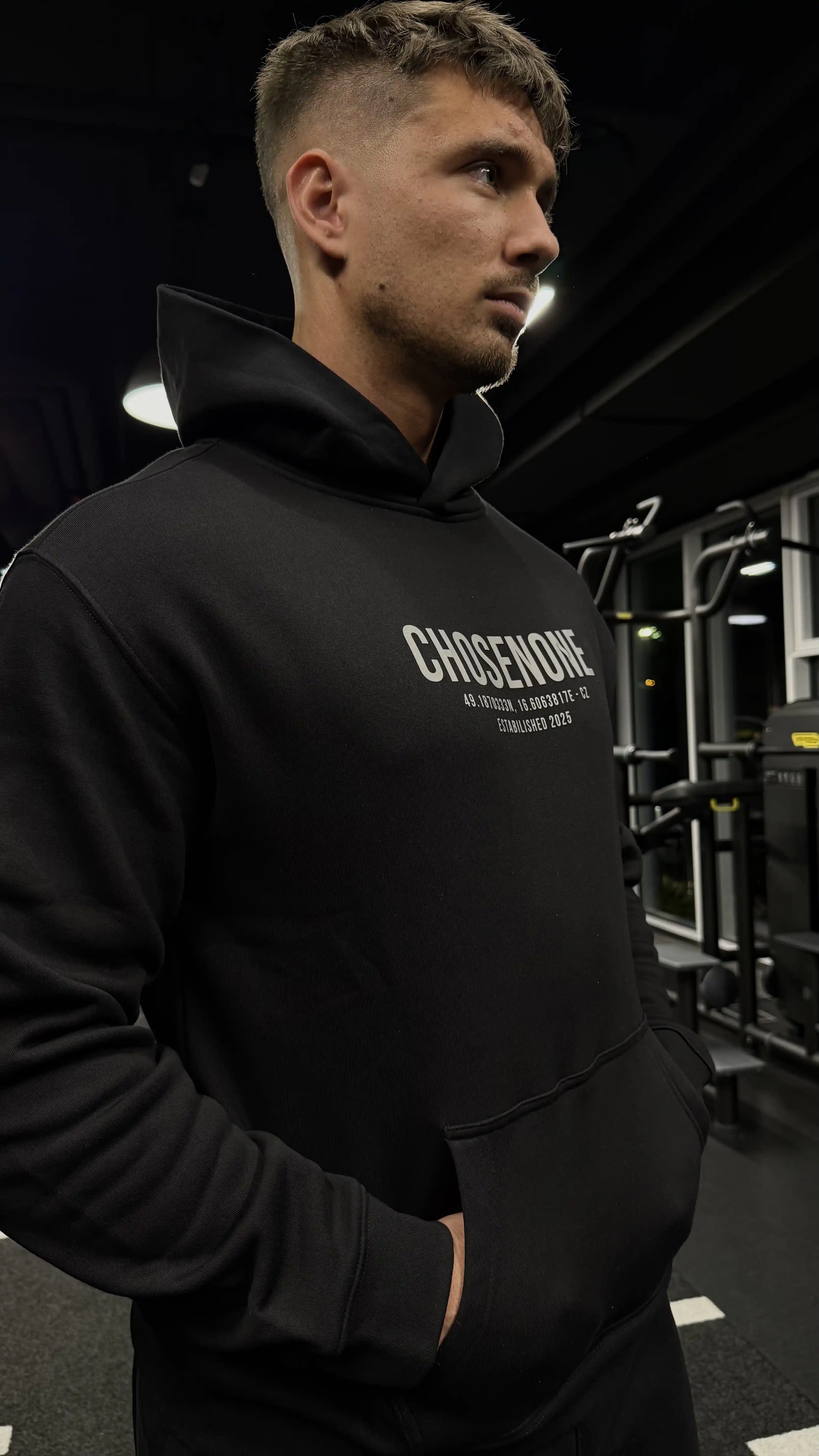 COZY Hoodie Black/Silver reflex (M)