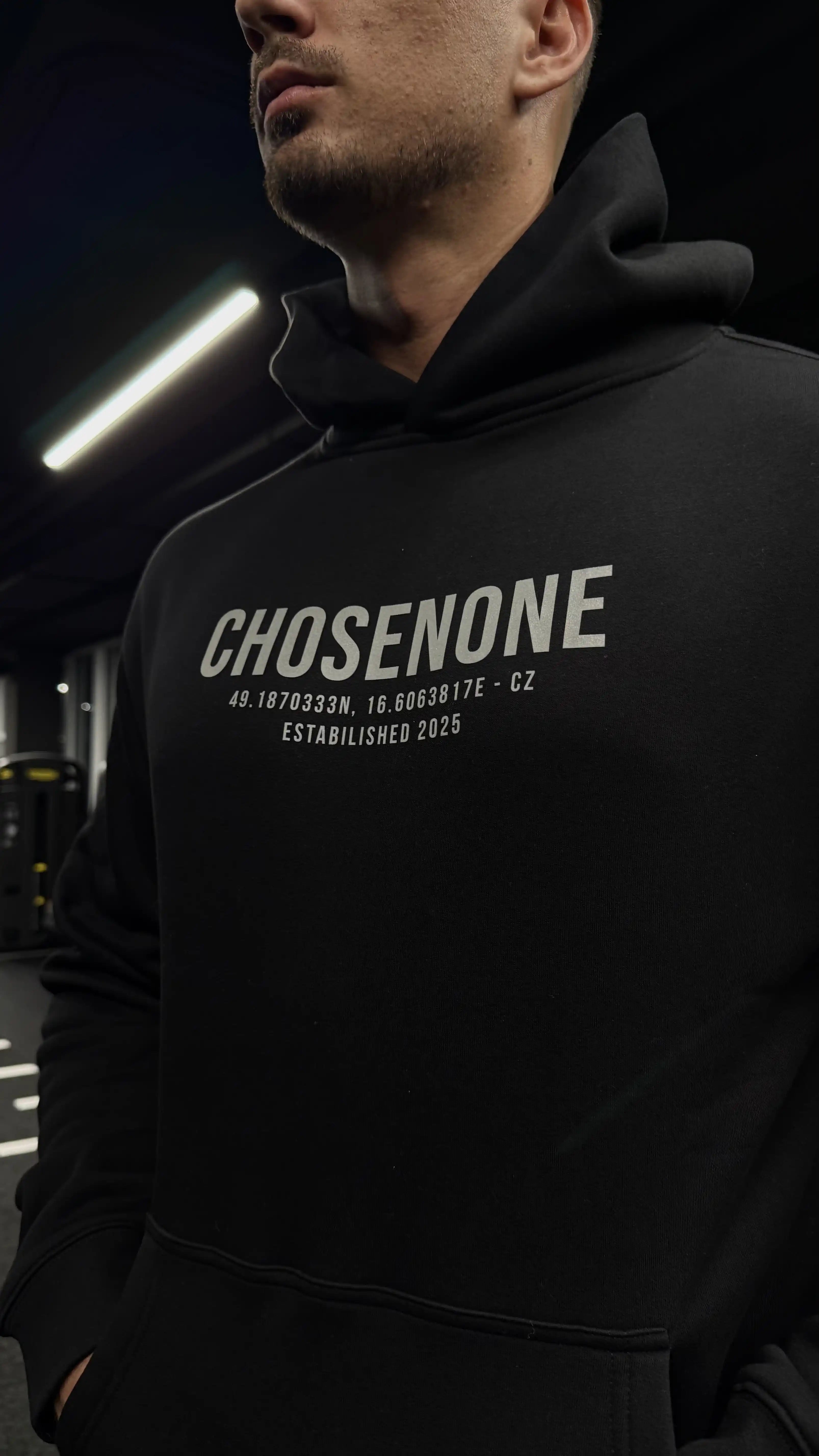 COZY Hoodie Black/Silver reflex (M)