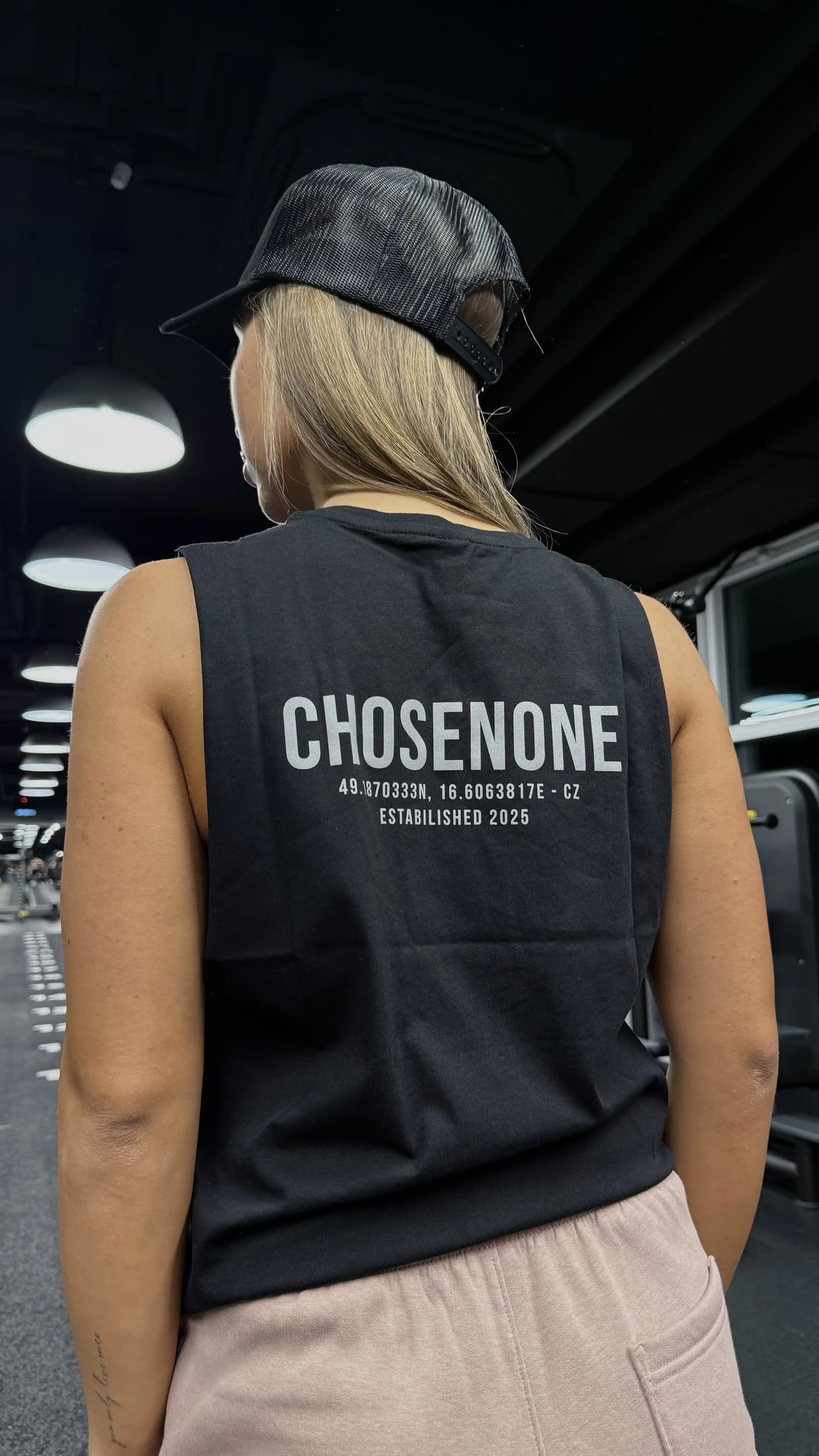 COZY Tank Top Black/Silver reflex (W)