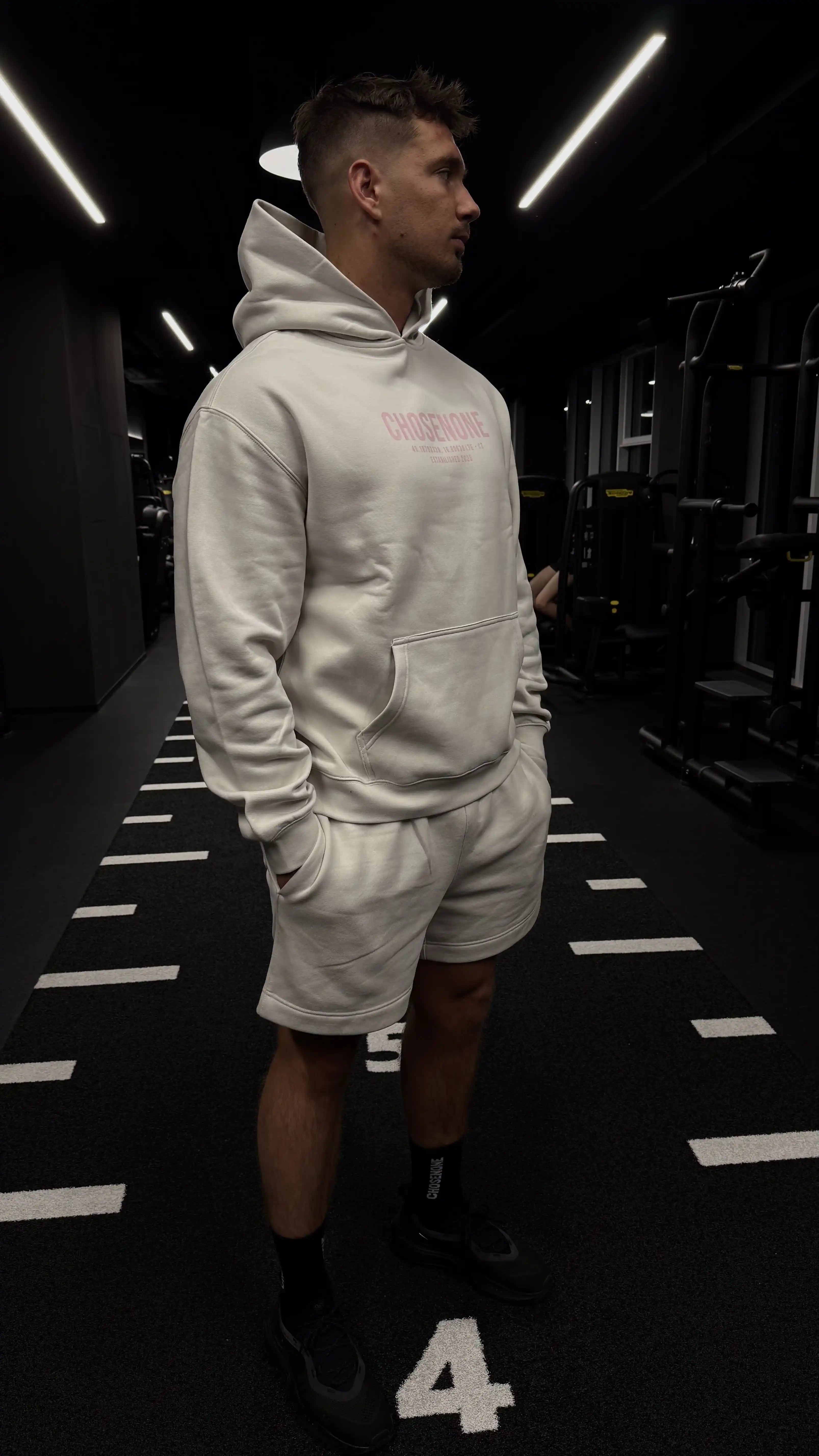 COZY Hoodie Beige/Pink