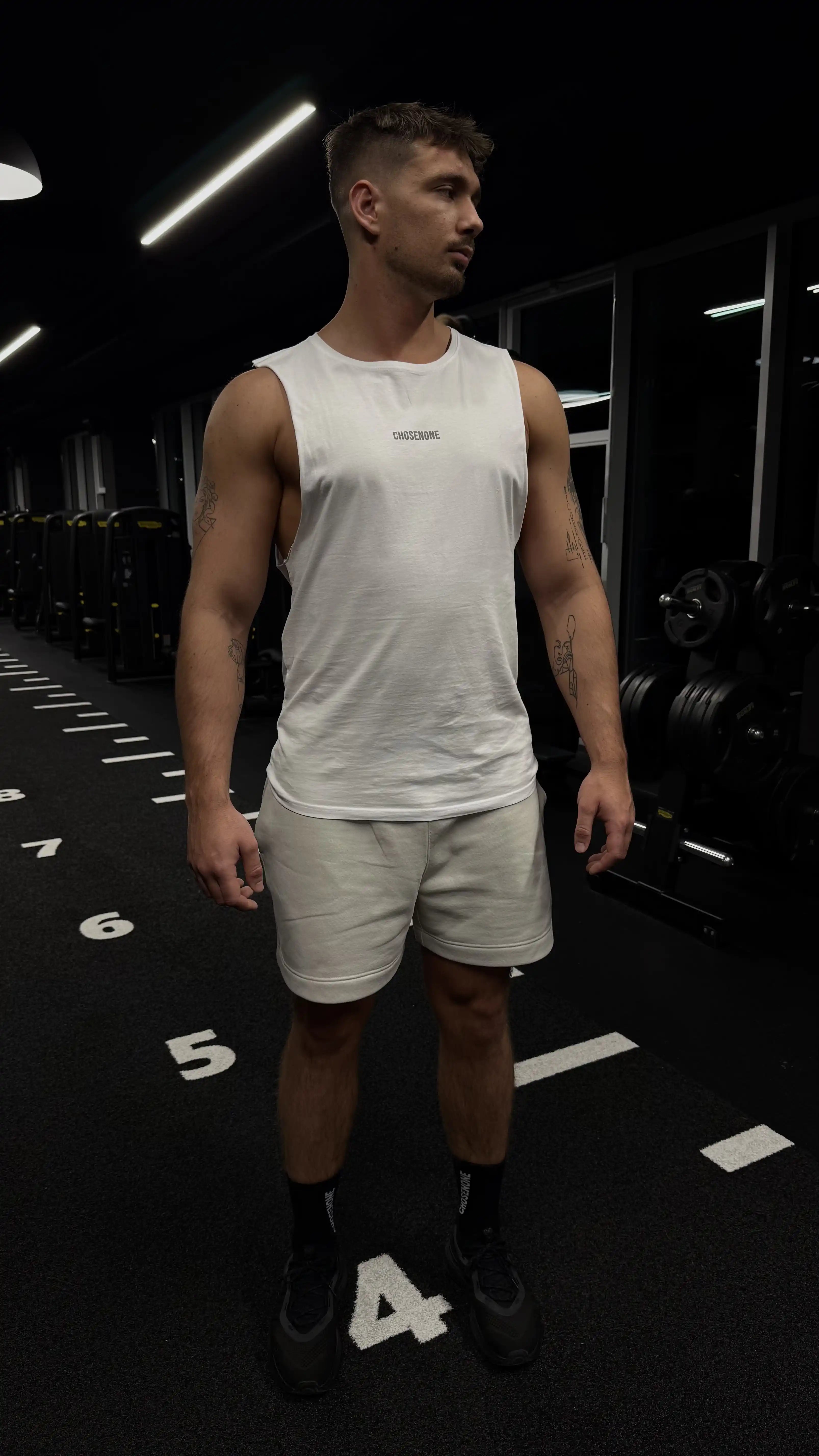 COZY Tank Top White/Silver reflex (M)