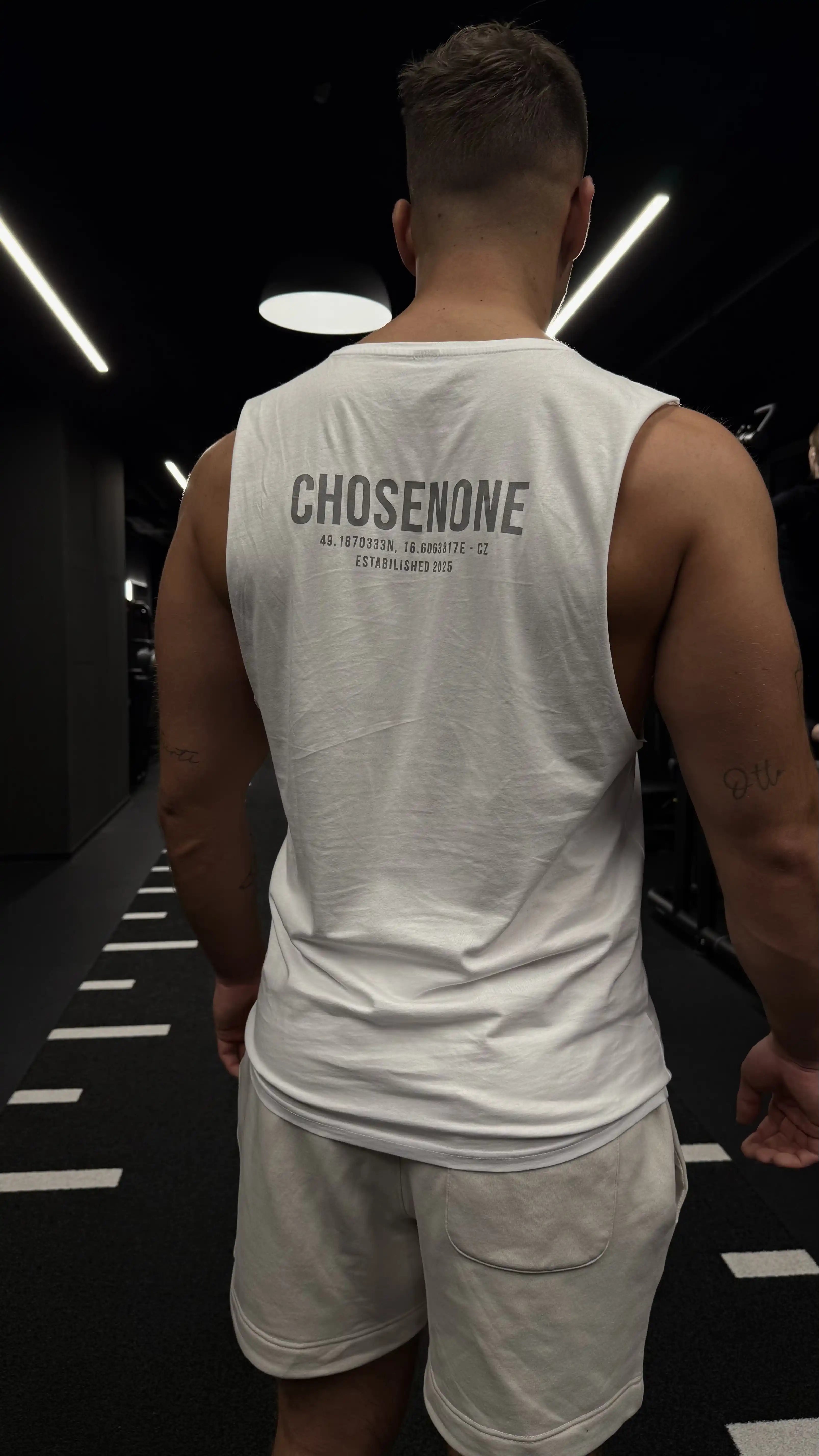 COZY Tank Top White/Silver reflex (M)