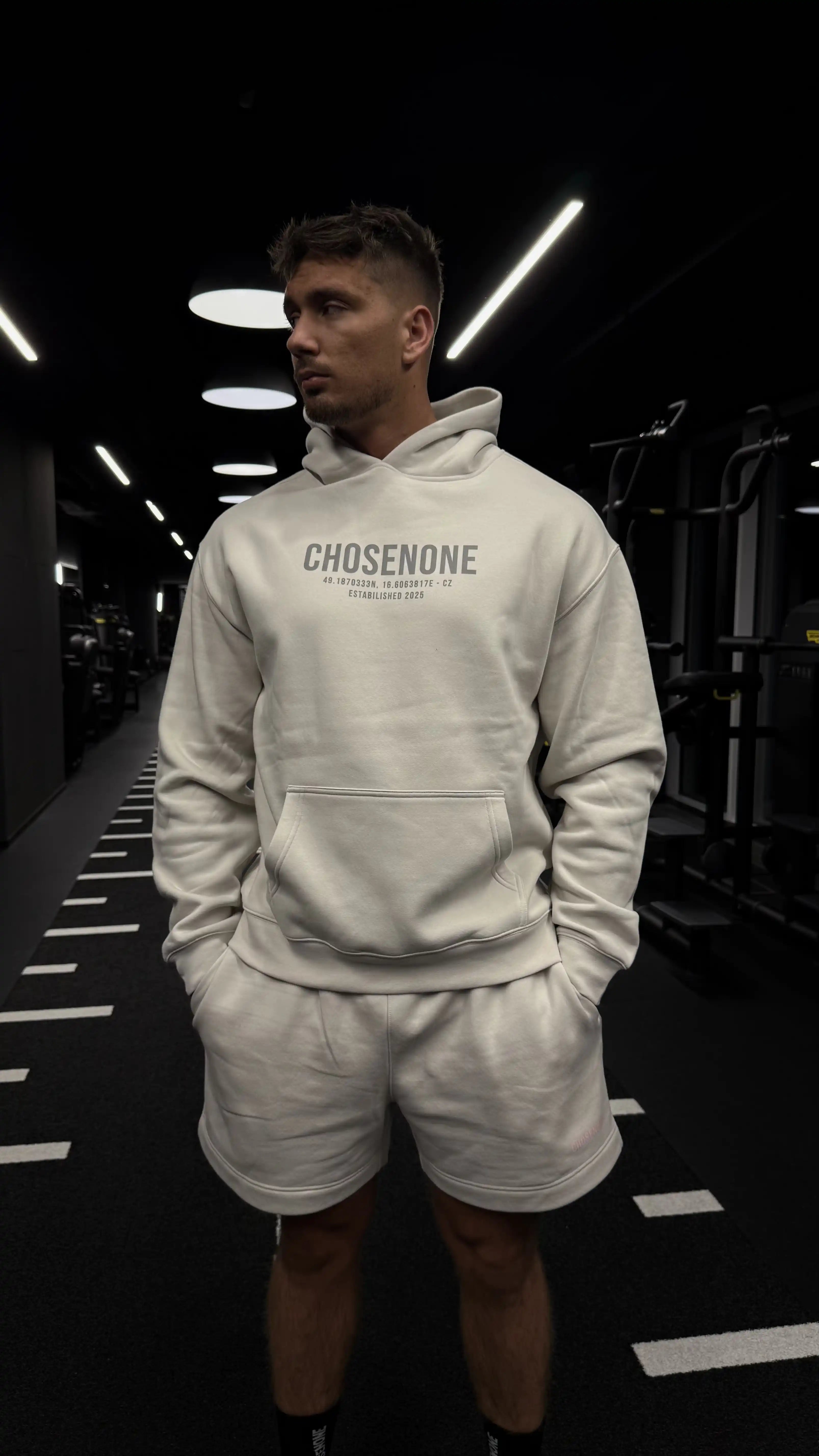 COZY Hoodie Beige/Silver reflex