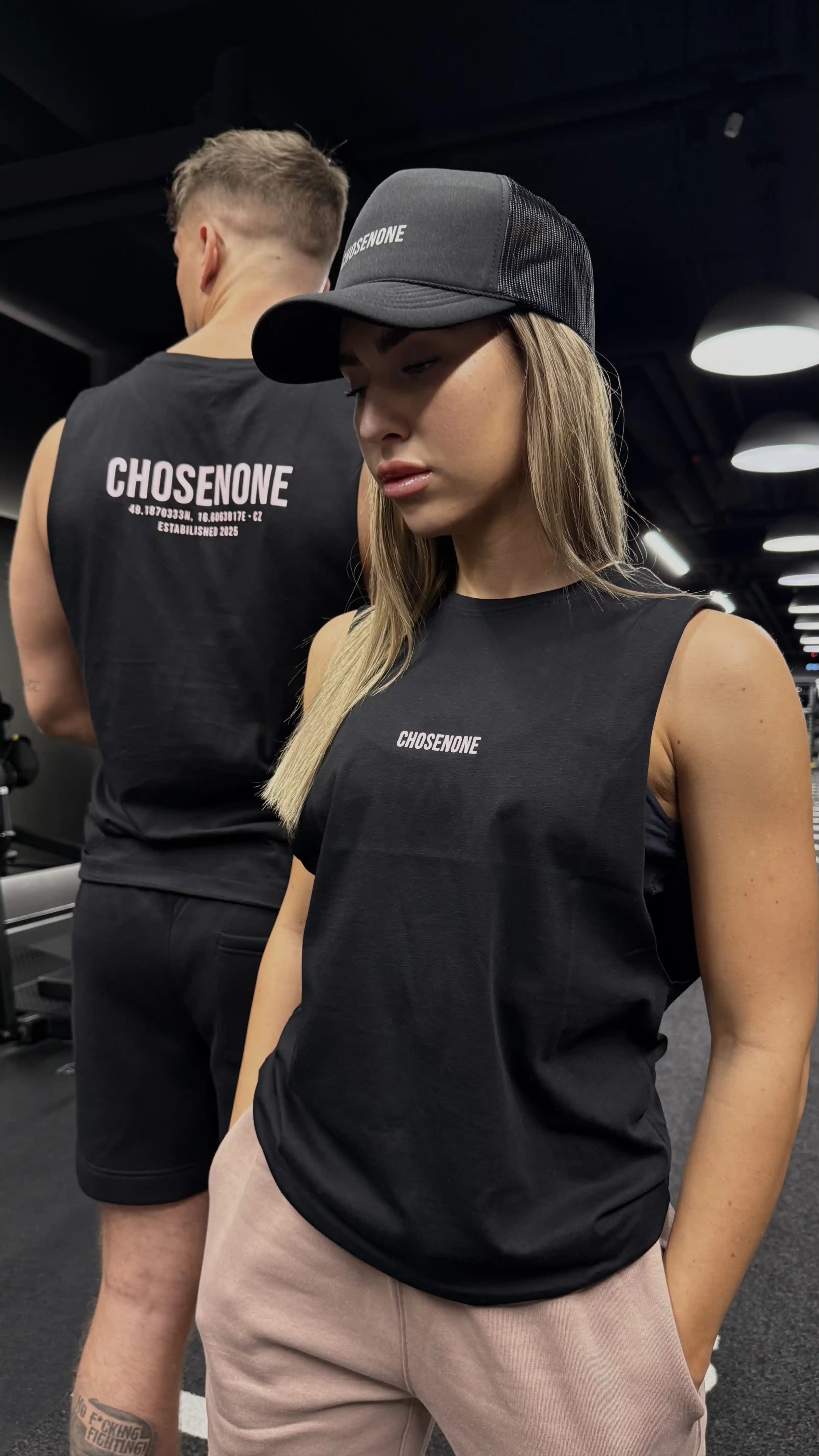 COZY Tank Top Black/Pink (M)