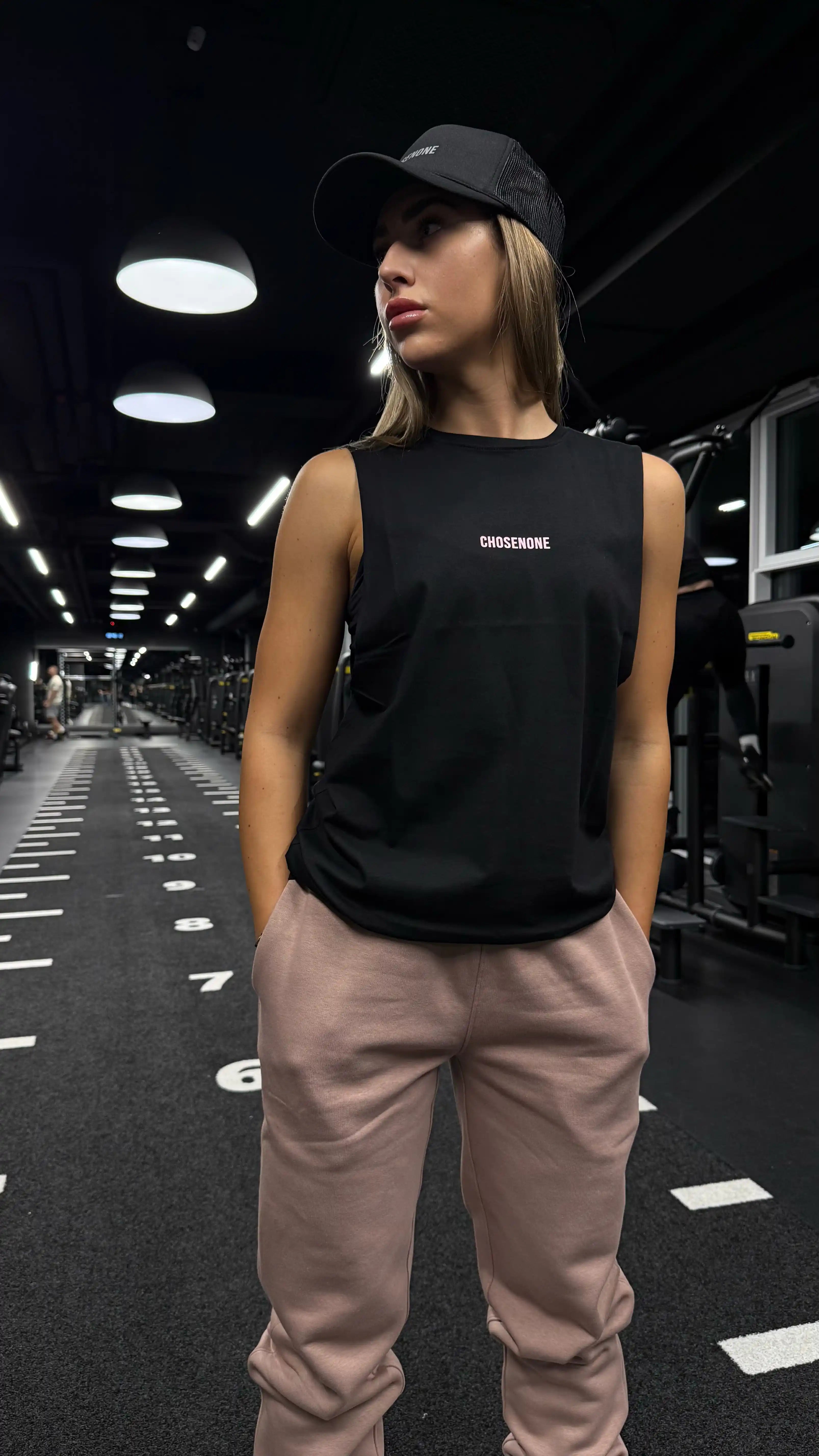 COZY Tank Top Black/Pink (W)
