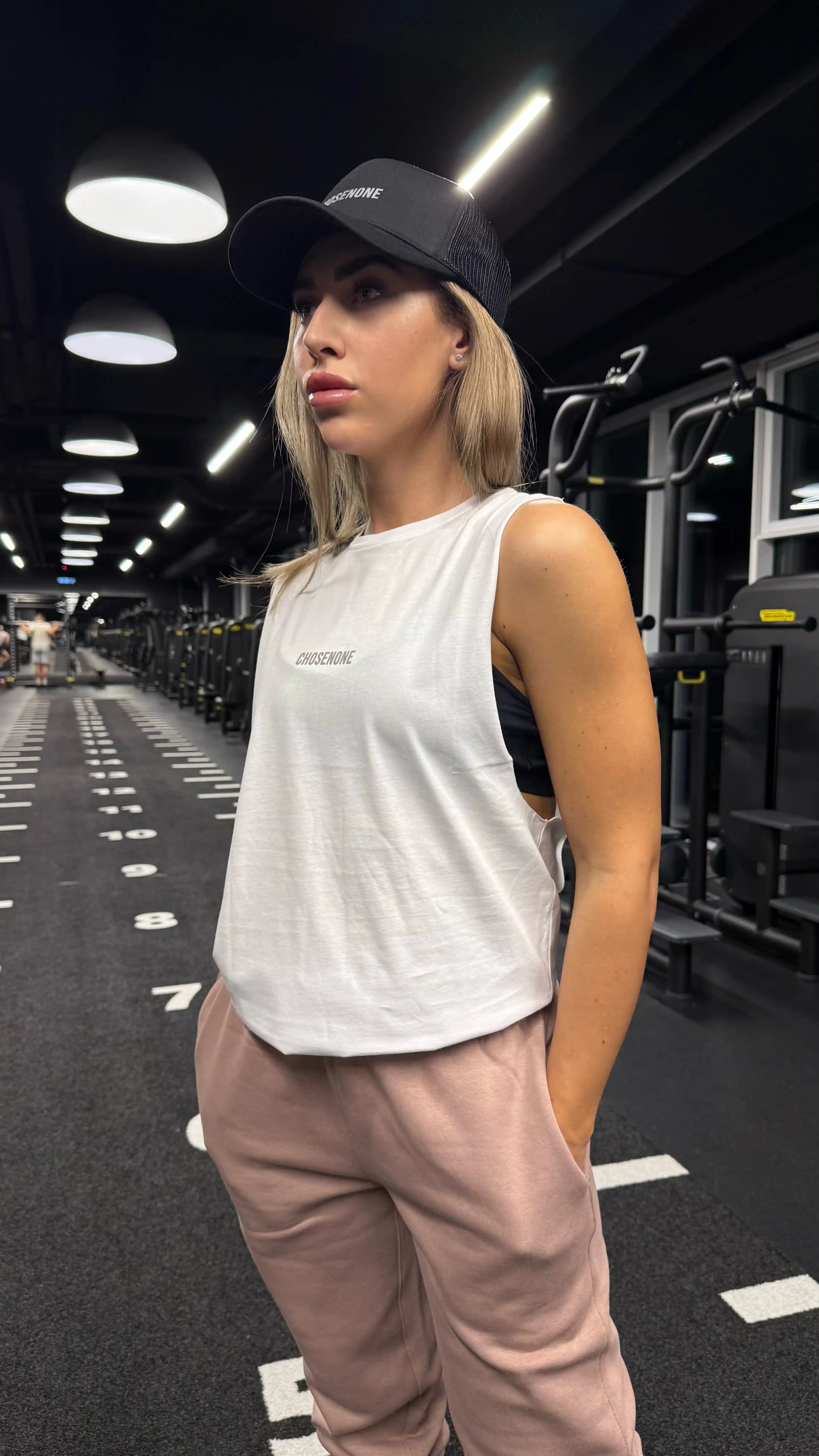 COZY Tank Top White/Silver reflex (W)