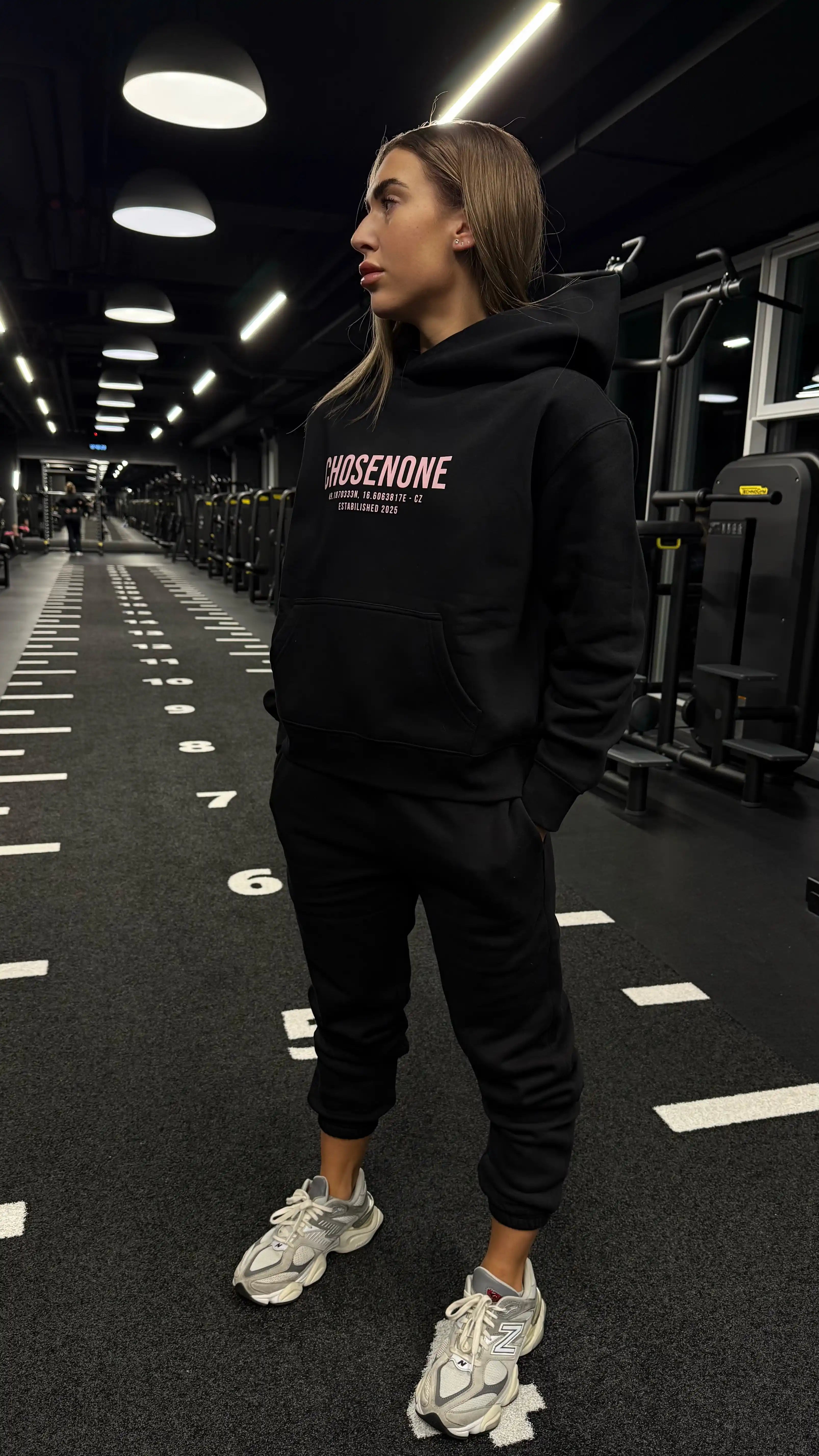 COZY Hoodie Black/Pink (W)