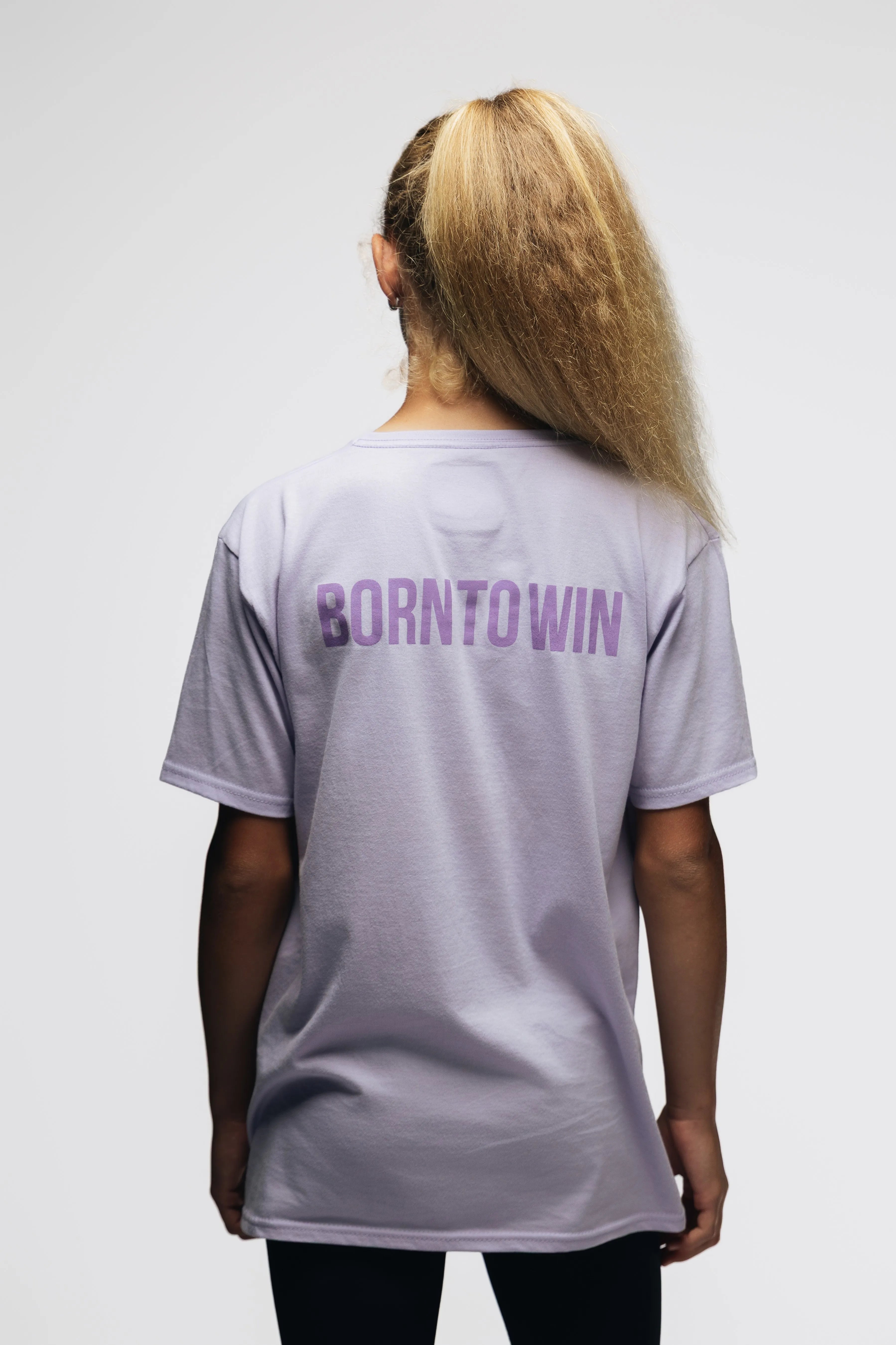 T-shirt Born to Win Lilac