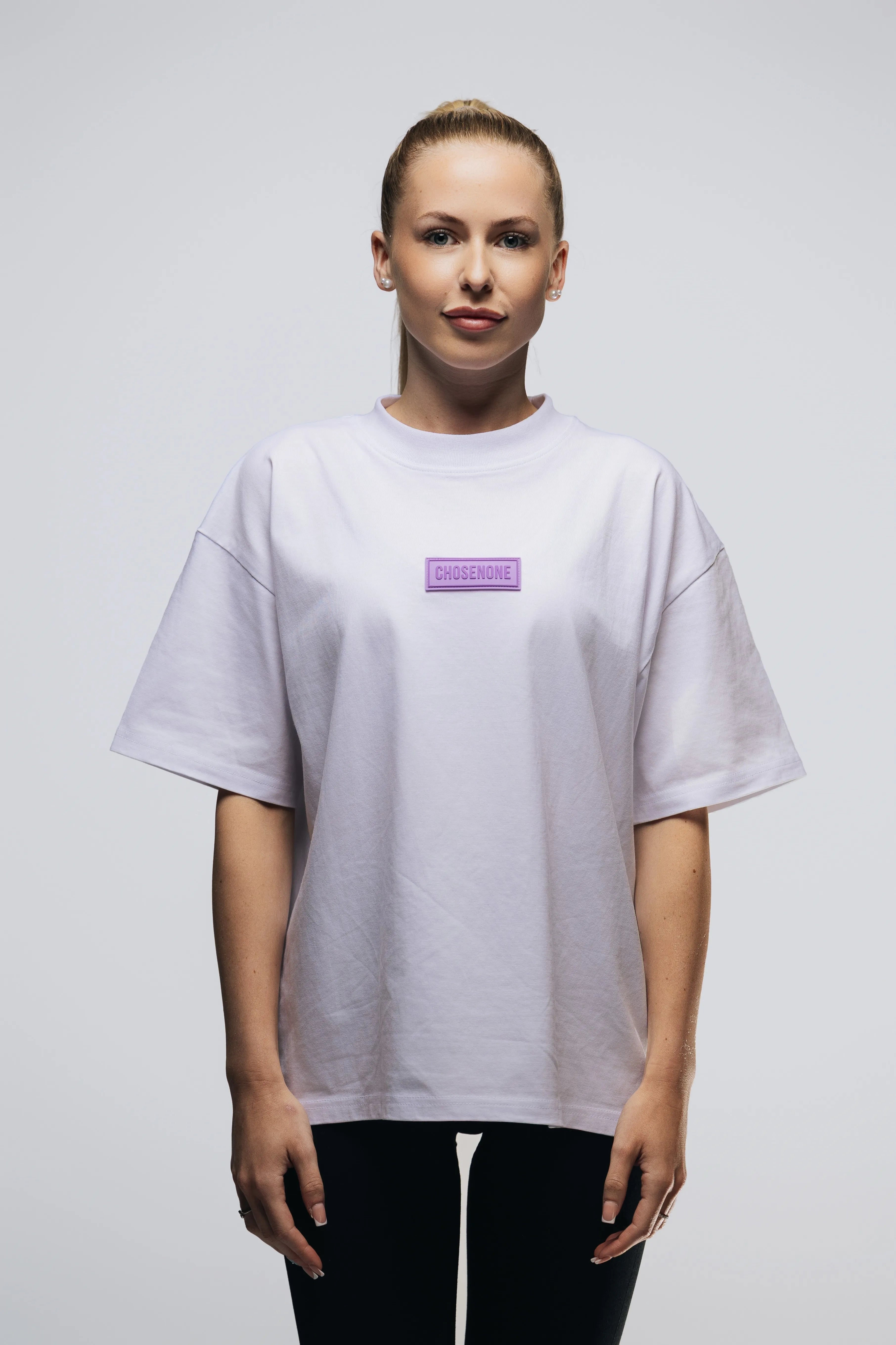 DRIP Oversized T-shirt White/Lilac (W)