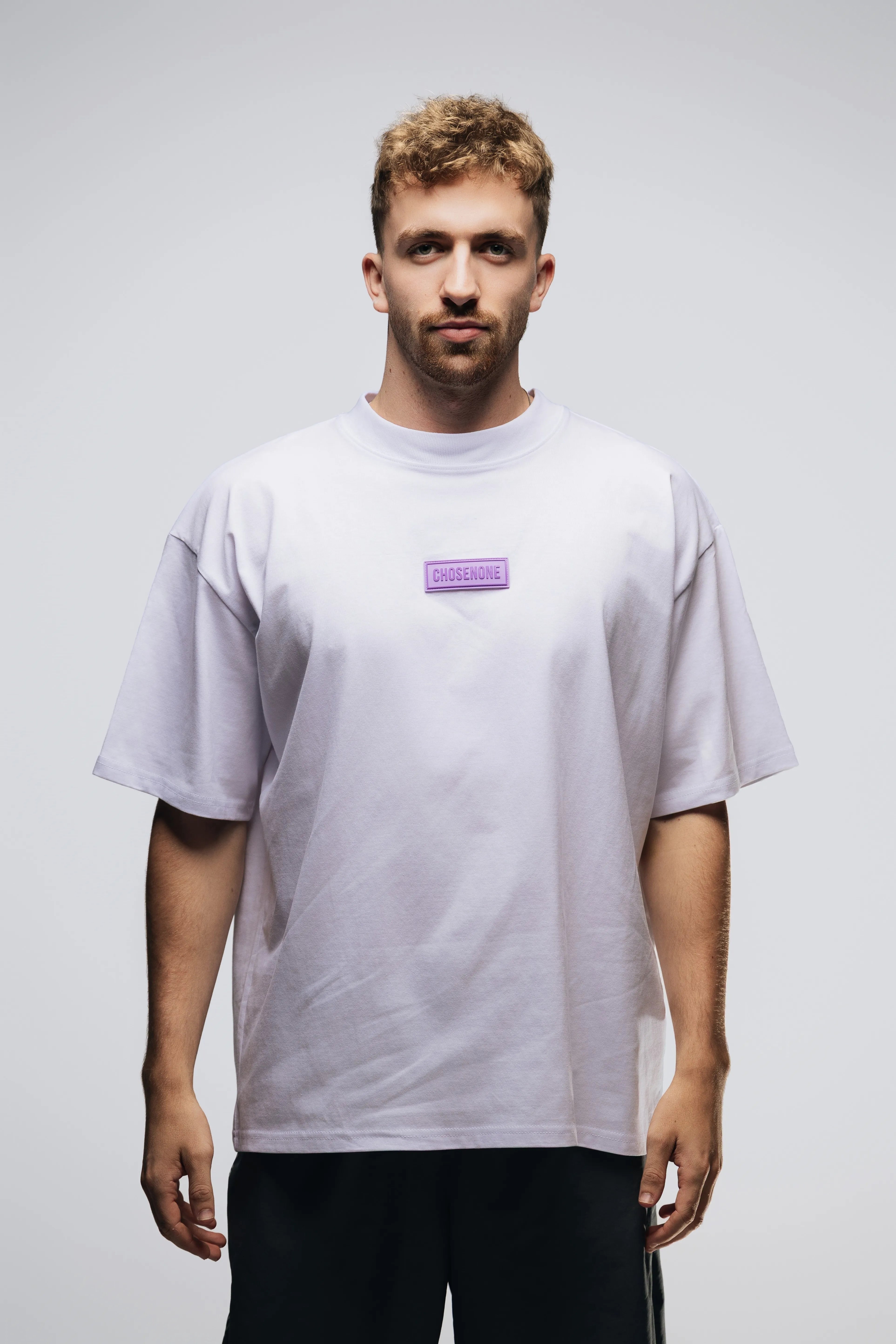 DRIP Oversized T-shirt White/Lilac (M)