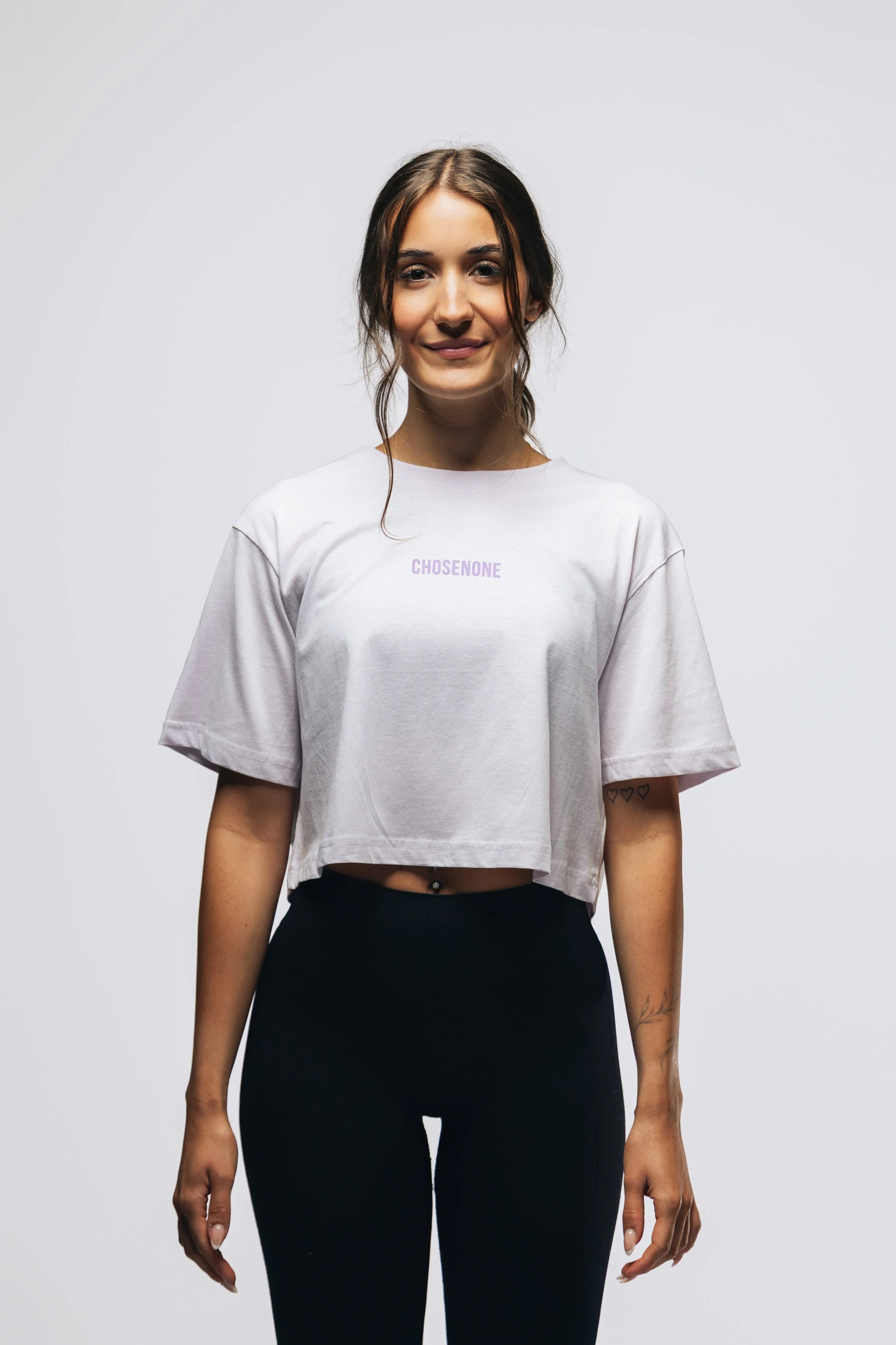 ESSENTIALS Crop Top Lilac (W)