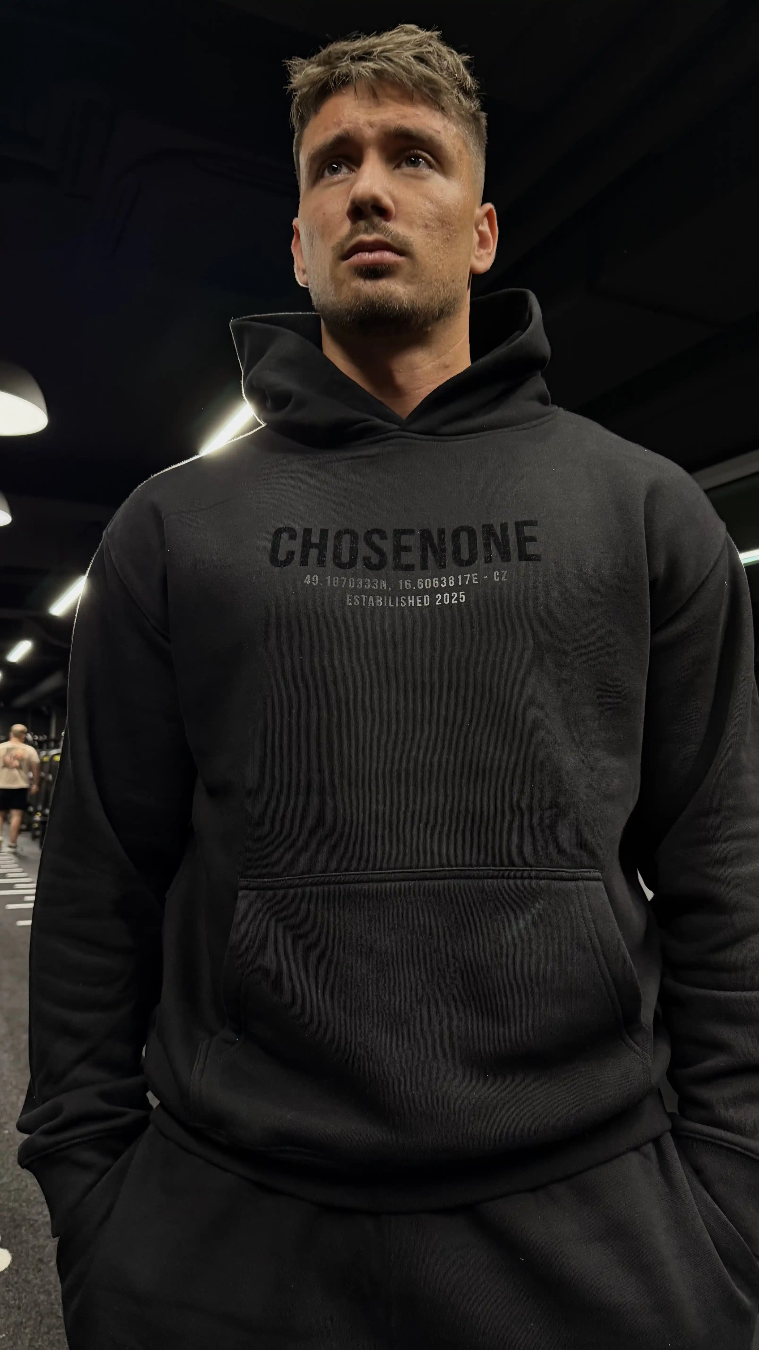 COZY Hoodie Black/Black Suede (M)