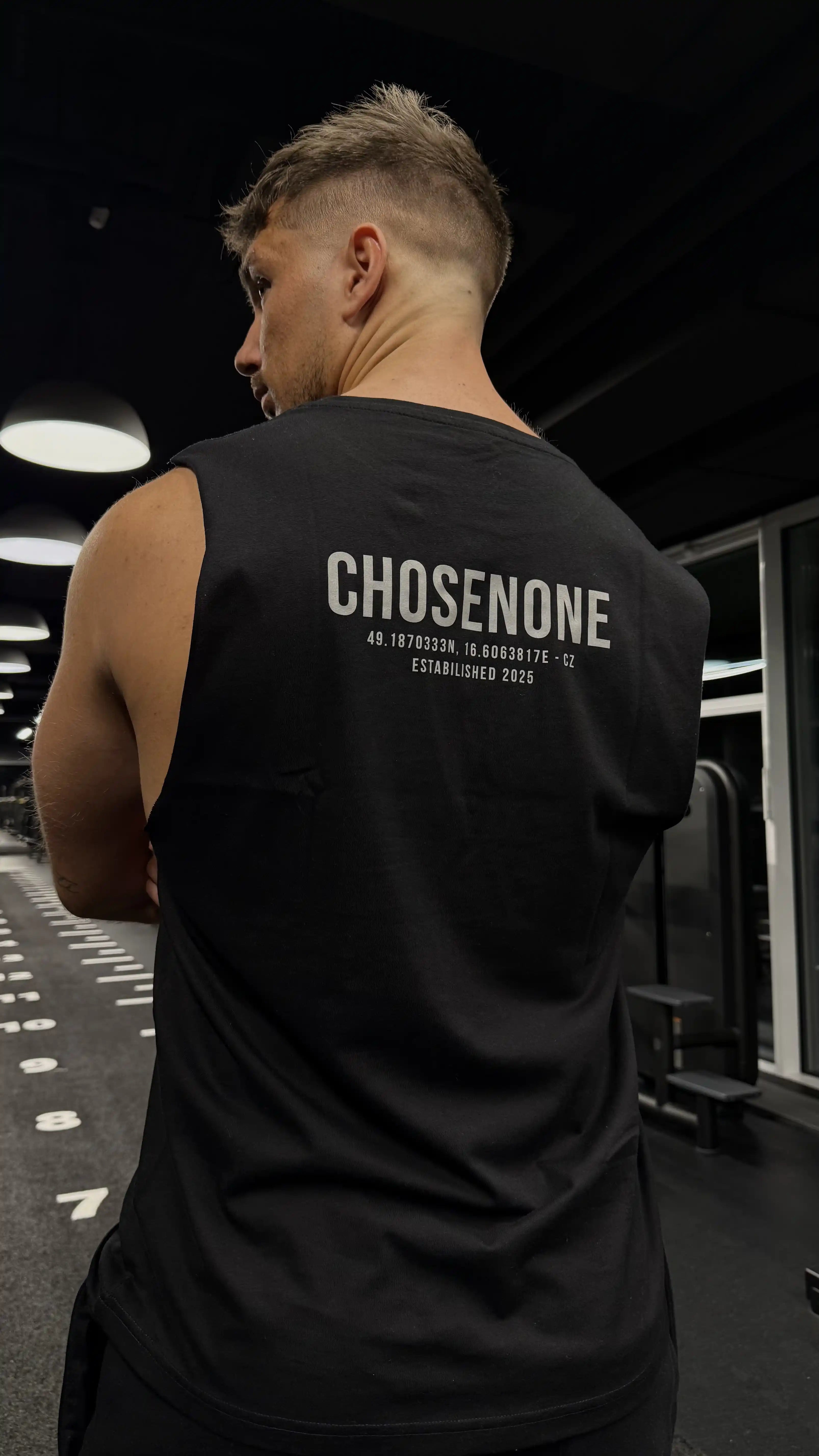 COZY Tank Top Black/Silver reflex (M)