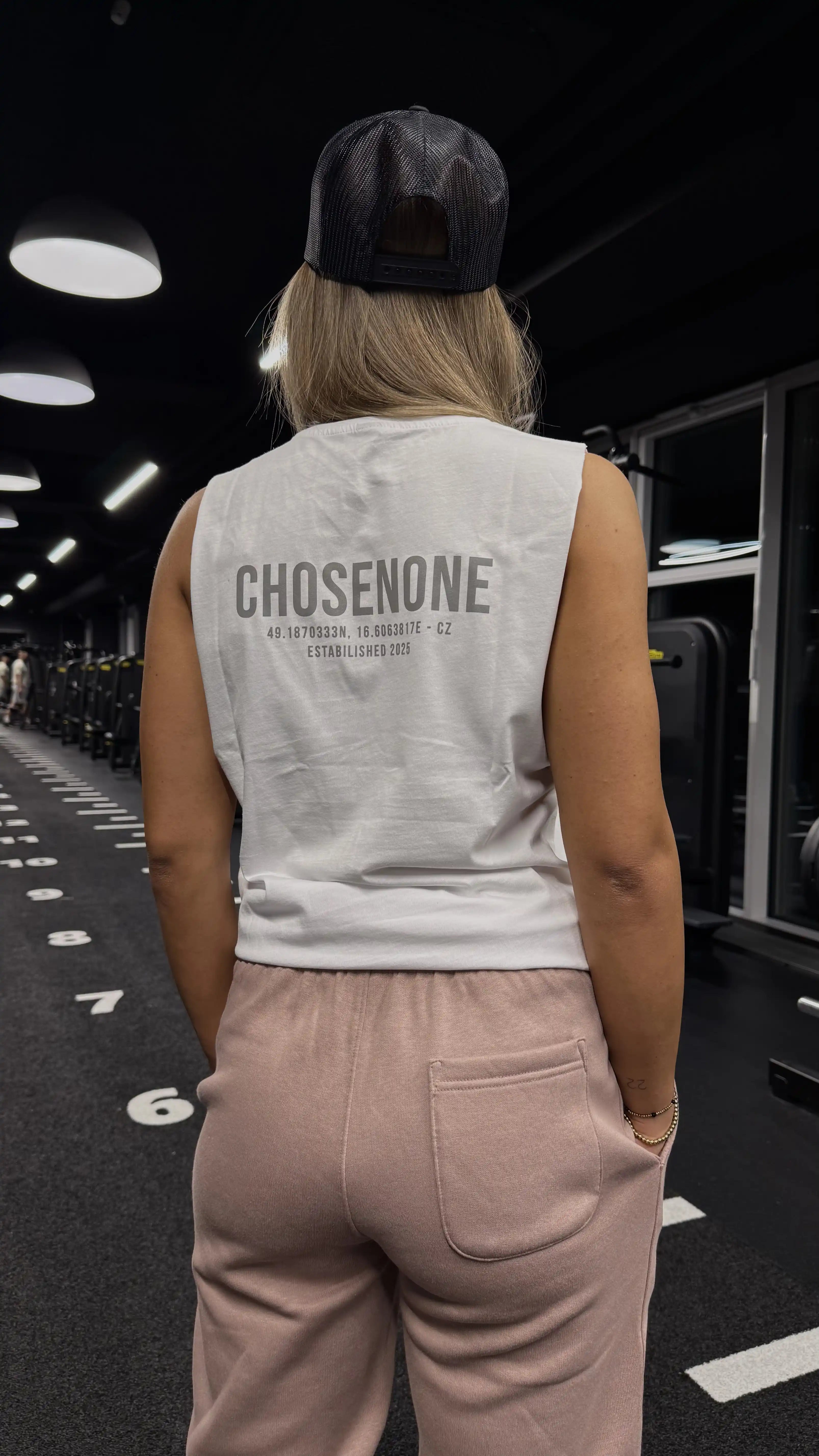 COZY Tank Top White/Silver reflex (W)