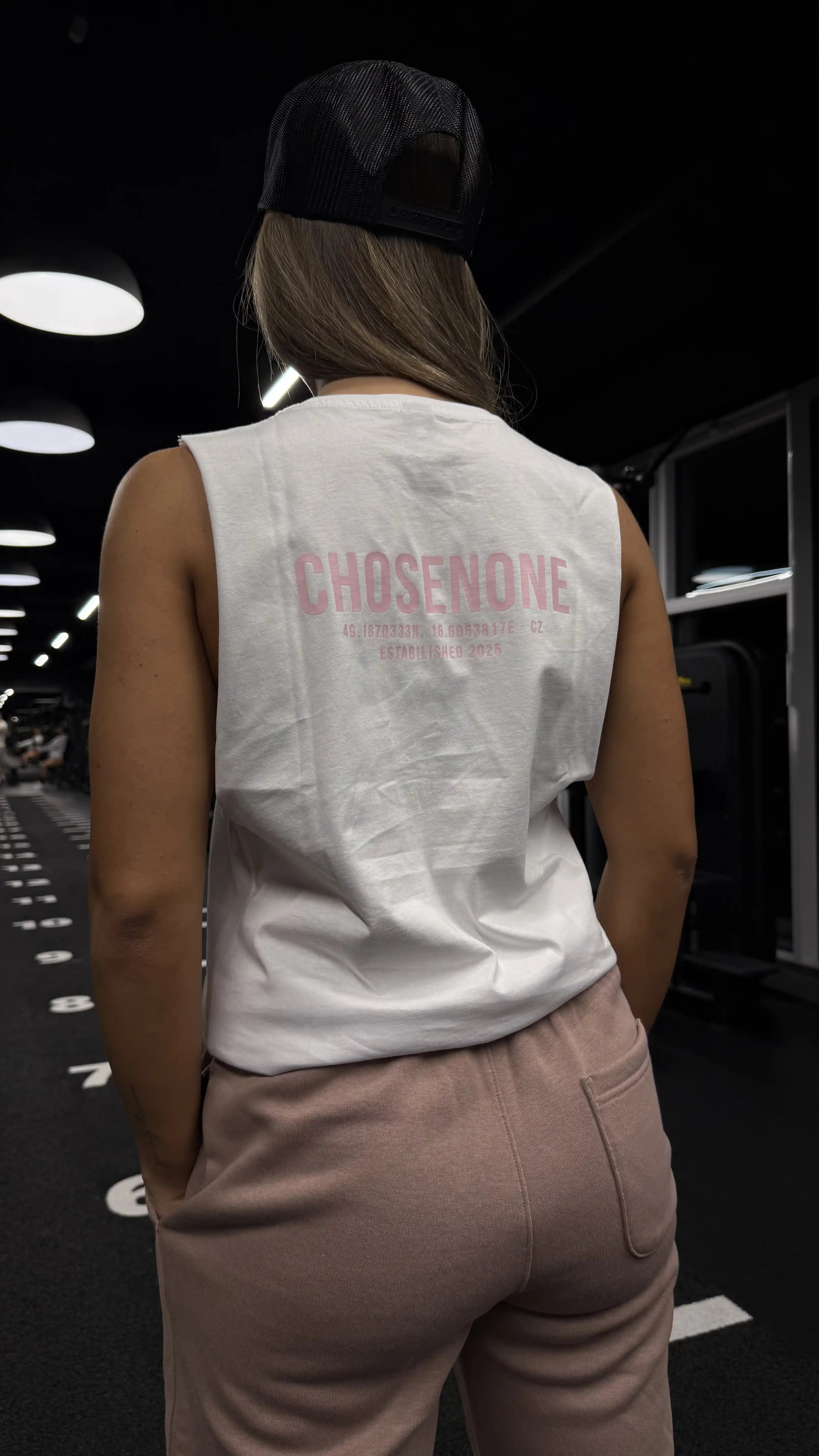 COZY Tank Top White/Pink (W)