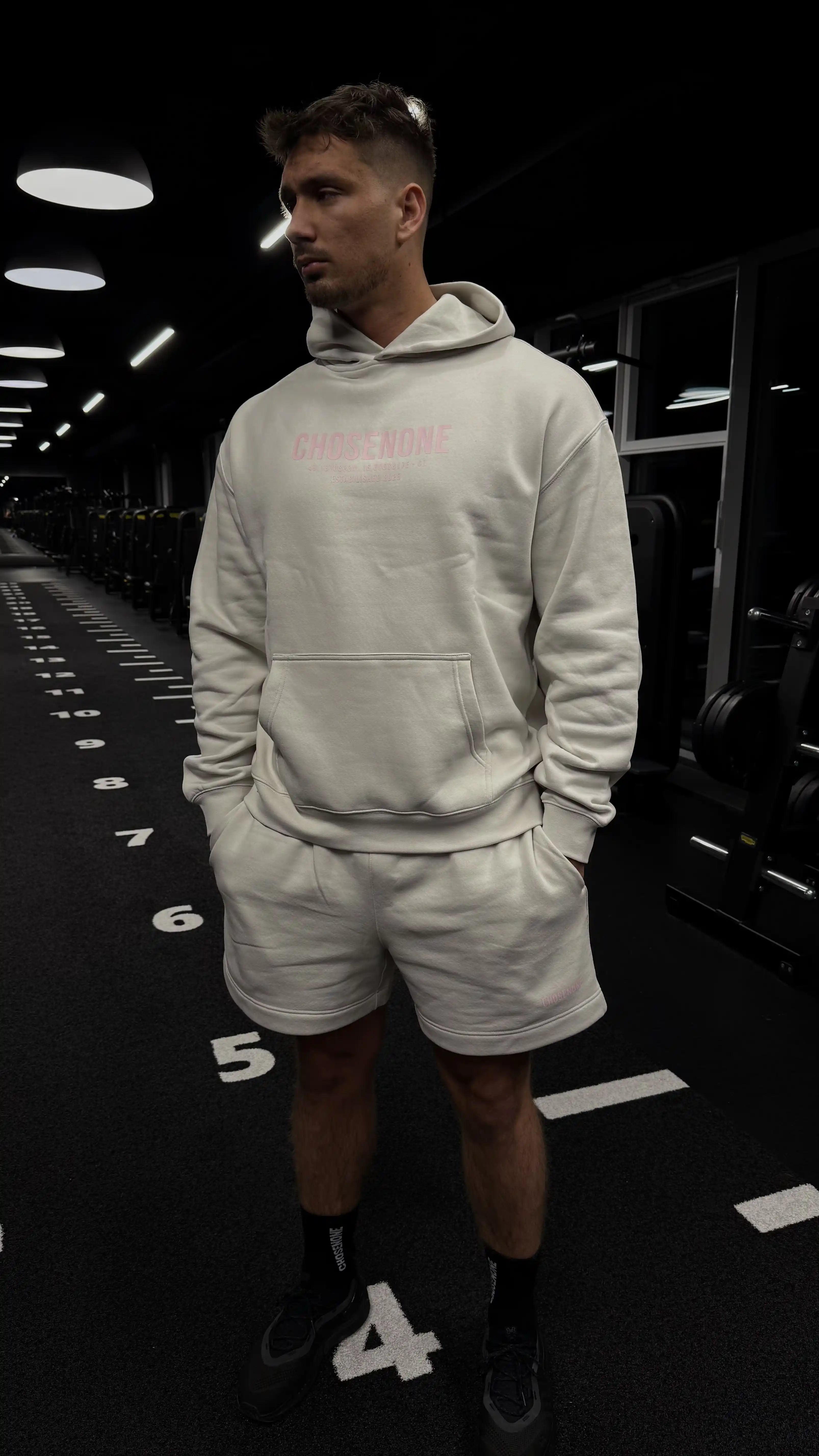 COZY Hoodie Beige/Pink