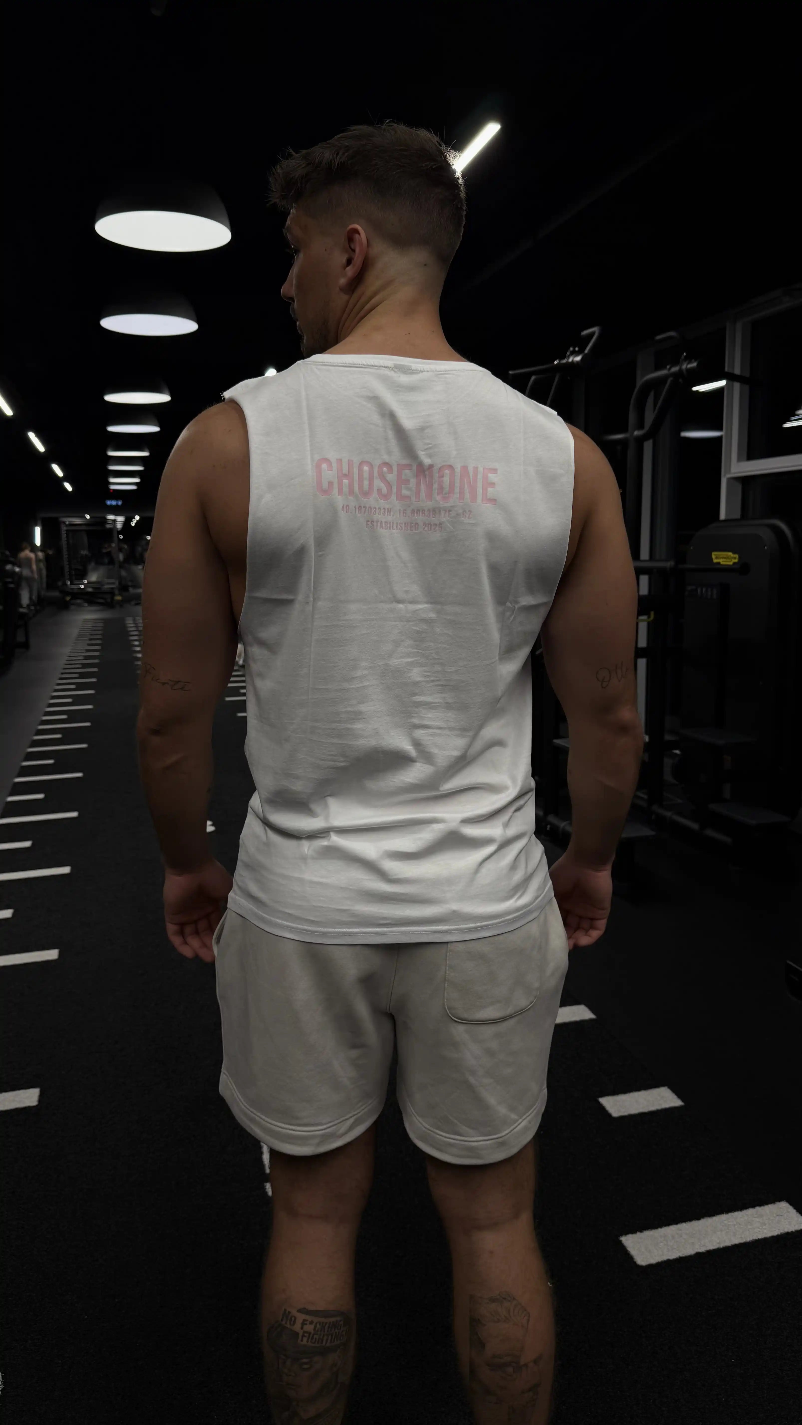 COZY Tank Top White/Pink (M)