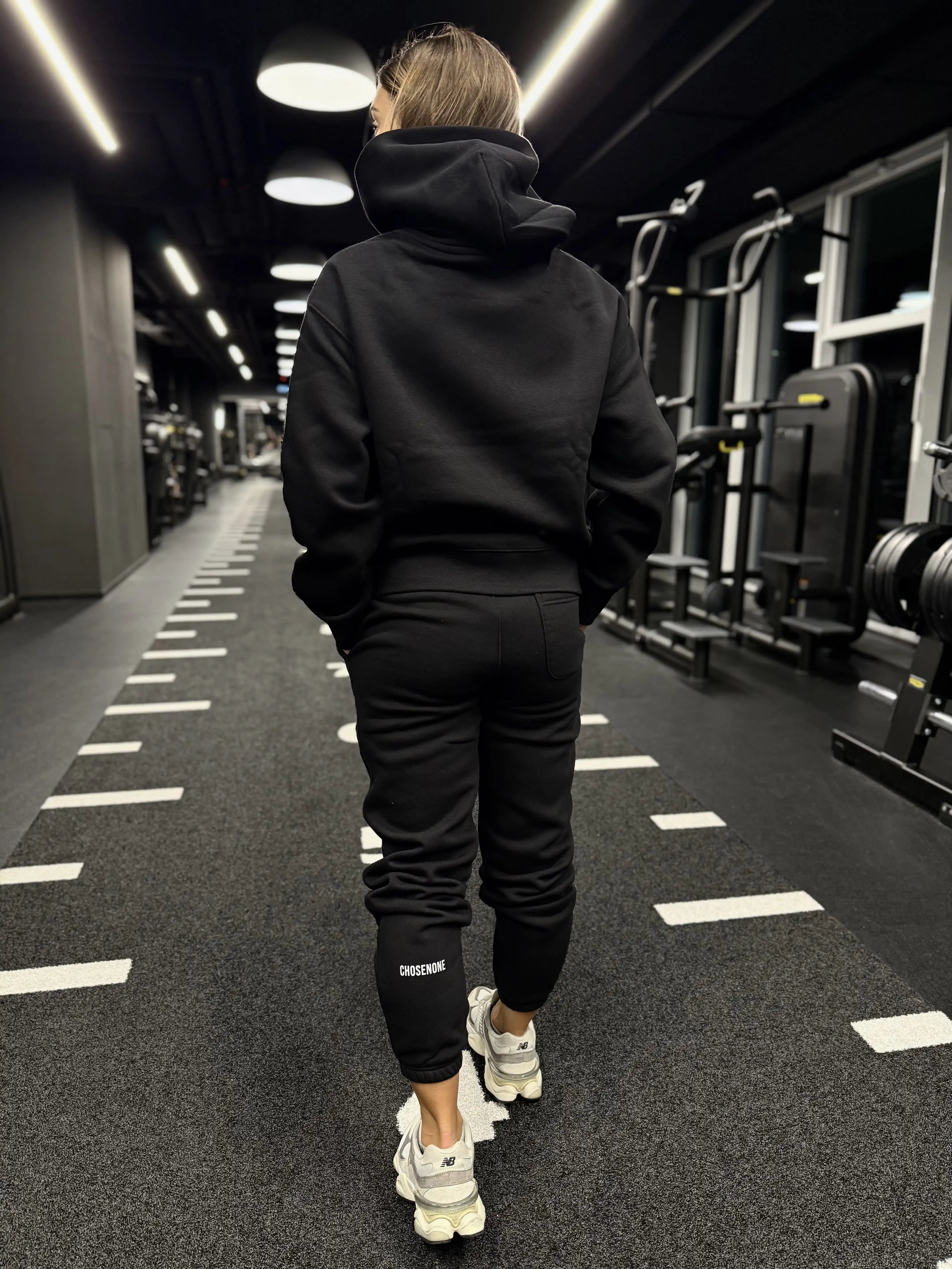 COZY Hoodie Black/Silver reflex (W)