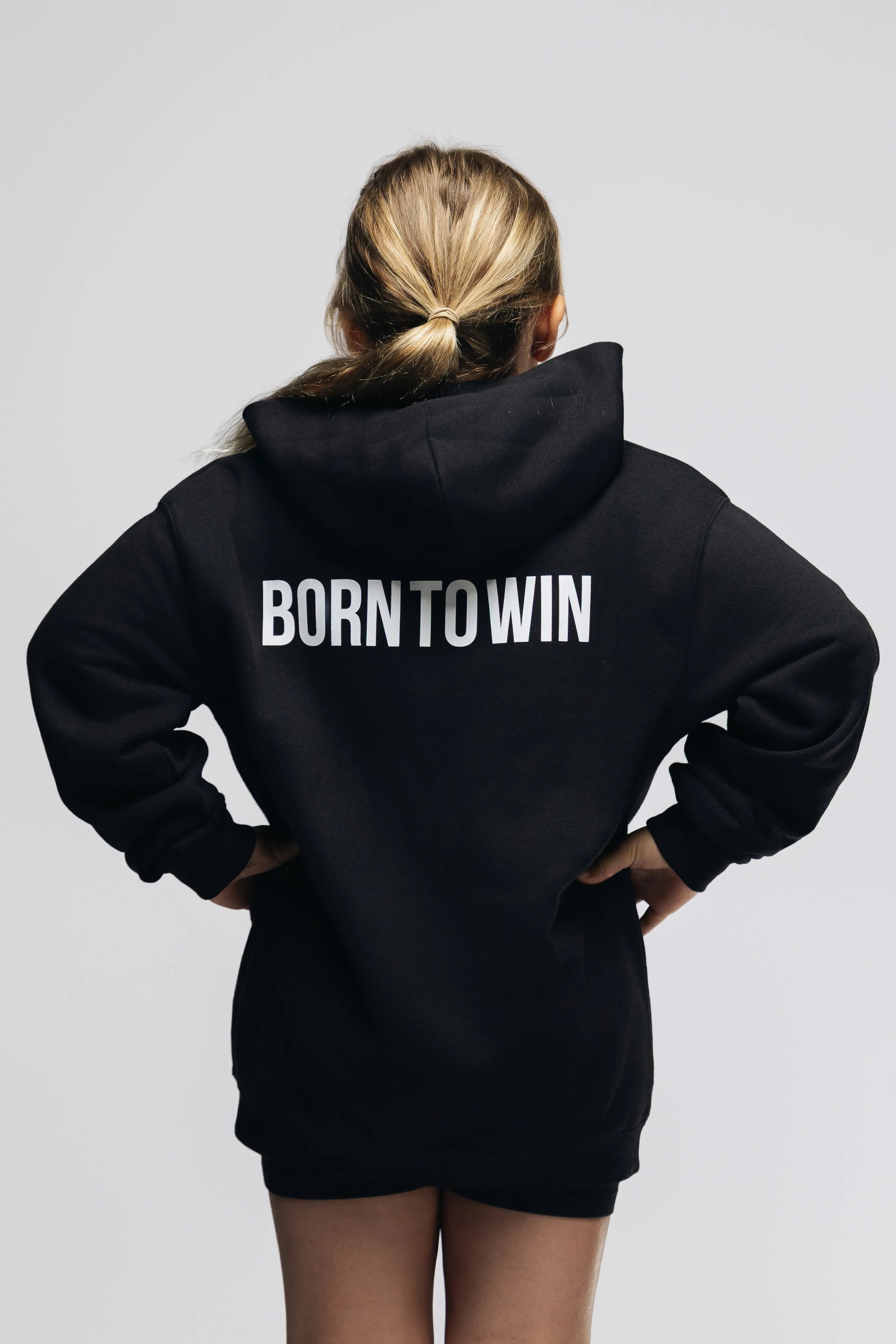 Hoodie Born to Win Black