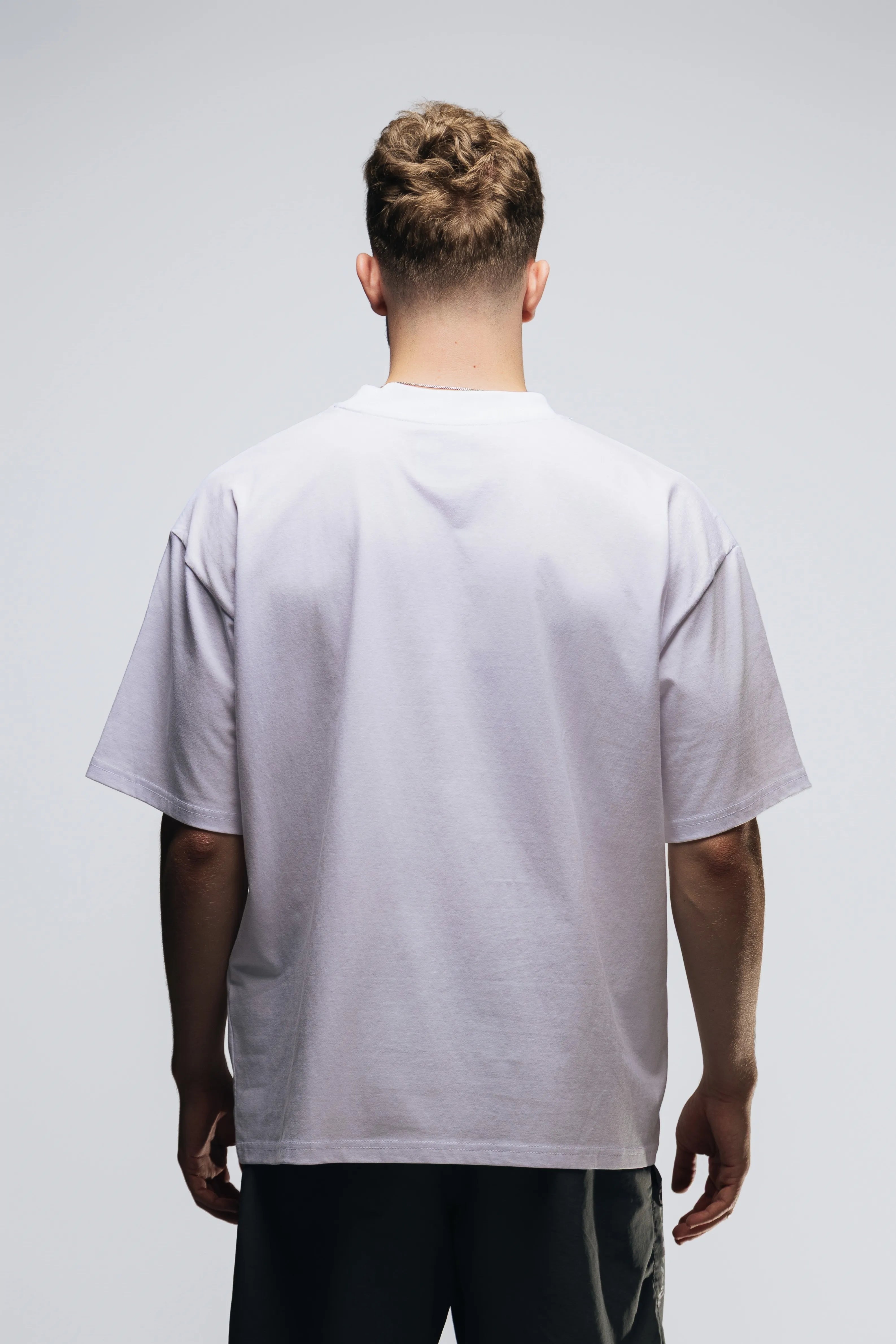 DRIP Oversized T-shirt White/Lilac (M)