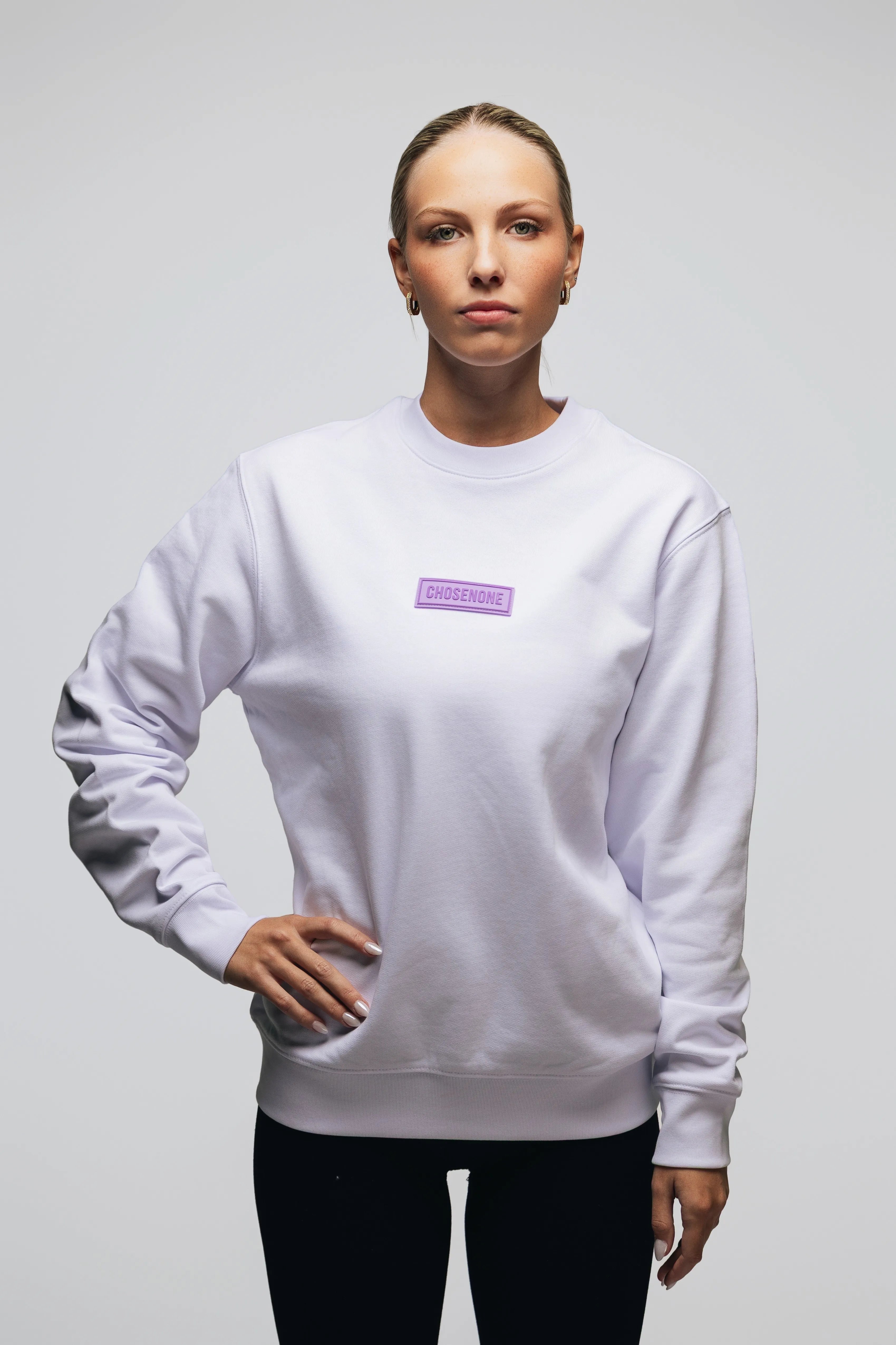 DRIP Crewneck White/Lilac (W)
